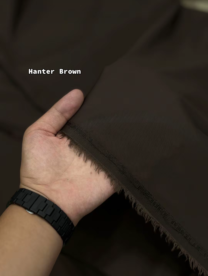 J.Junaid Jamshaed Summer wash and Wear premium volume Hunter Brown