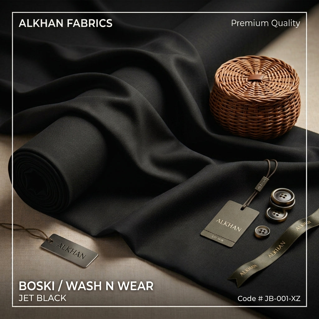 J. Junaid Jamshaed Boski Wash & Wear - Jet Black