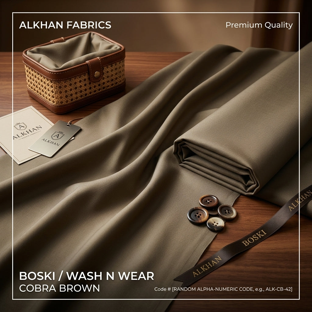 J. Junaid Jamshaed Boski Wash & Wear - Cobra brown