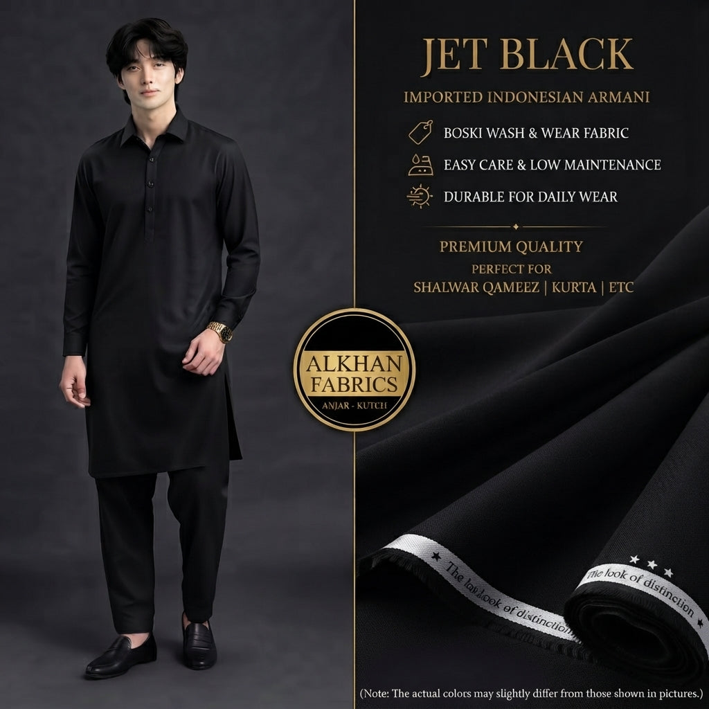 J. Junaid Jamshaed Boski Wash & Wear - Jet Black