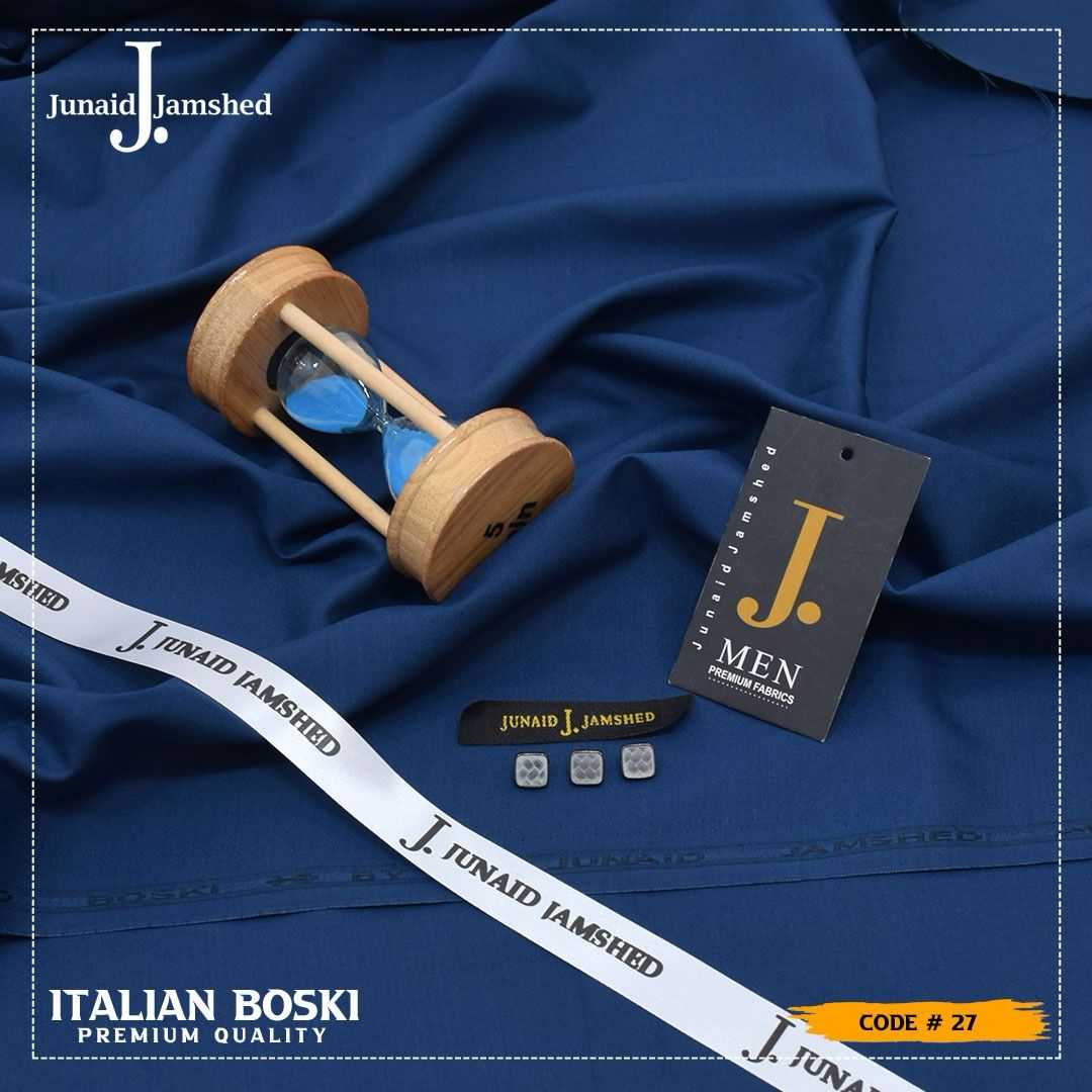 J. Junaid Jamshaed Boski Wash & Wear - Royal Blue