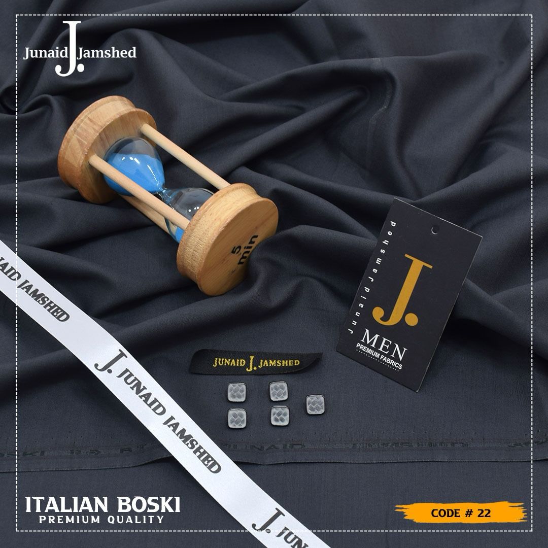 J. Junaid Jamshaed Boski Wash & Wear - Dark Smoke Gray