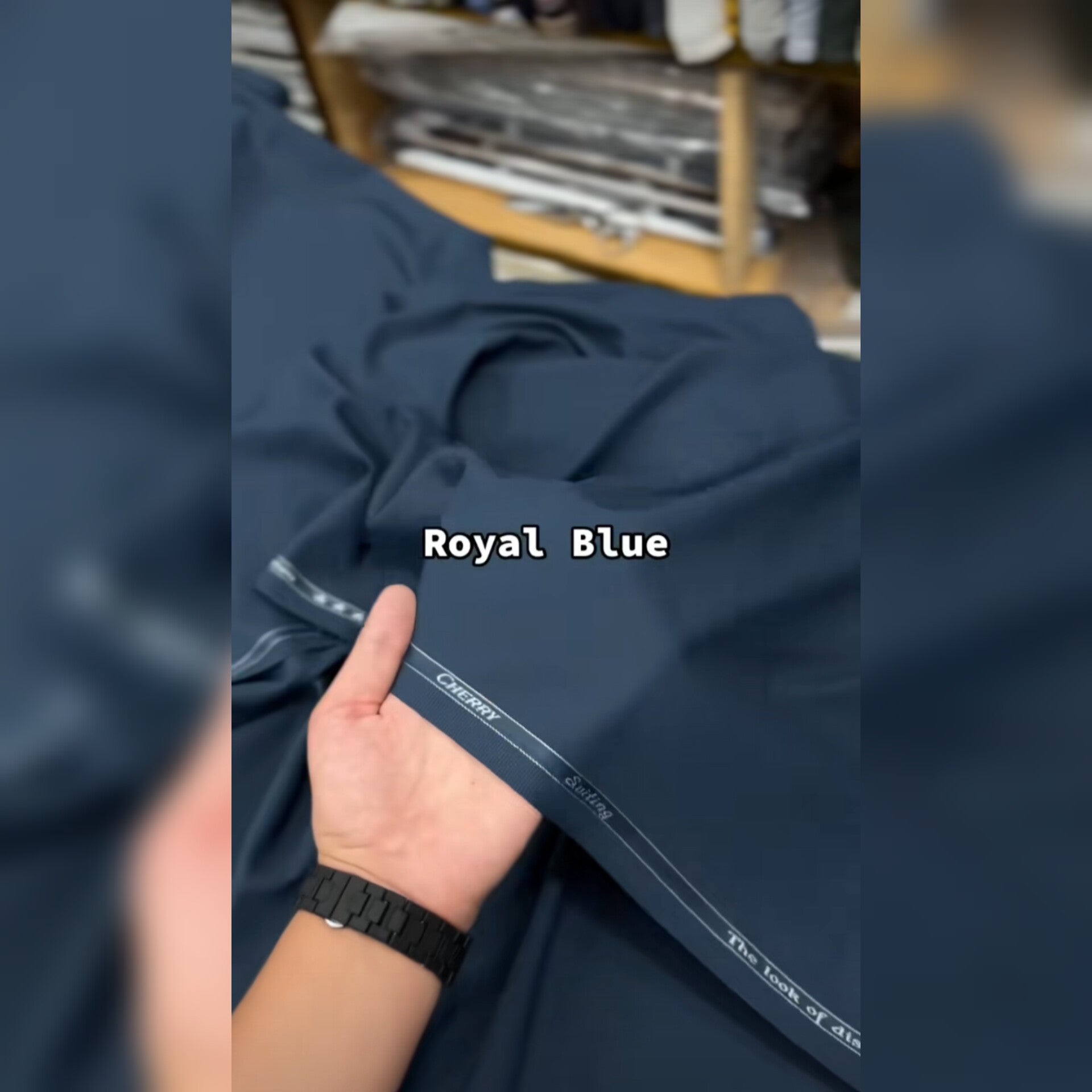 J. Junaid Jamshaed Boski Wash & Wear - Royal blue