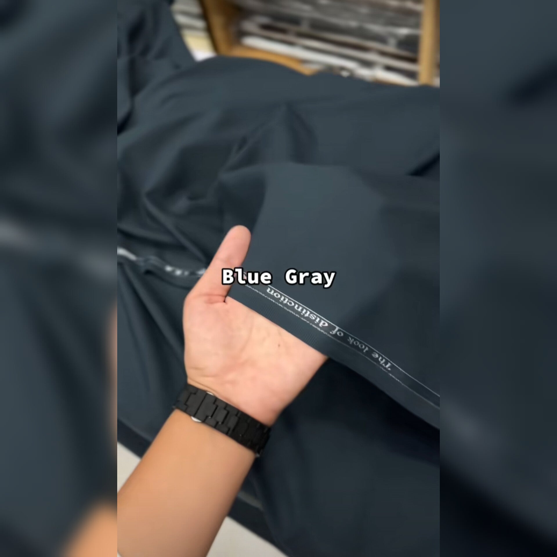 J.Junaid Jamshaed Summer wash and Wear premium Volume Blue Gray