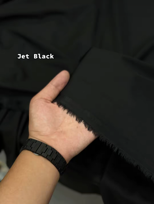 J.Junaid Jamshaed Summer wash and Wear premium volume Jet Black