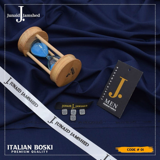 J.Junaid Jamshaed Summer wash and Wear premium volume Navy blue